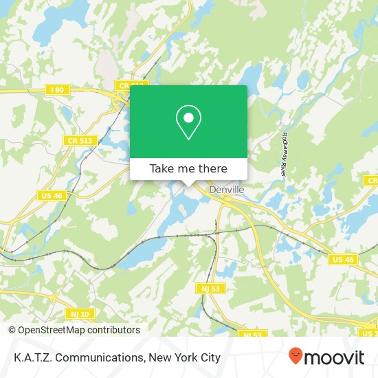 Mapa de K.A.T.Z. Communications