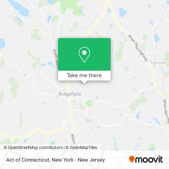 Mapa de Act of Connecticut