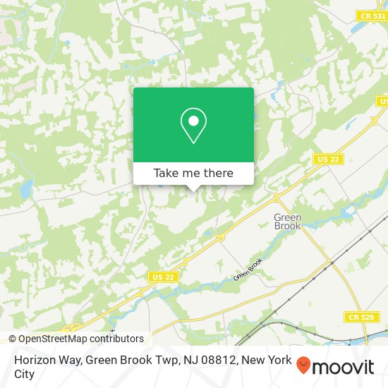 Horizon Way, Green Brook Twp, NJ 08812 map