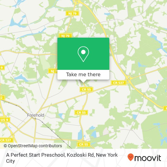 A Perfect Start Preschool, Kozloski Rd map