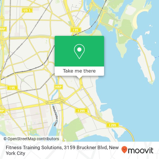 Mapa de Fitness Training Solutions, 3159 Bruckner Blvd