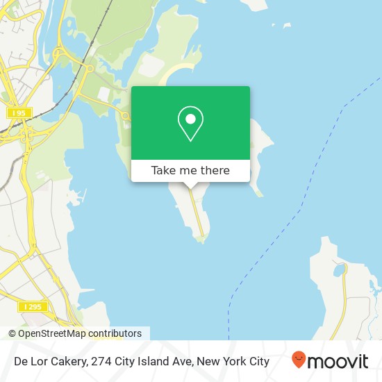 Mapa de De Lor Cakery, 274 City Island Ave