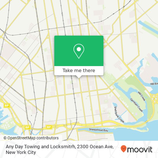 Any Day Towing and Locksmitrh, 2300 Ocean Ave map