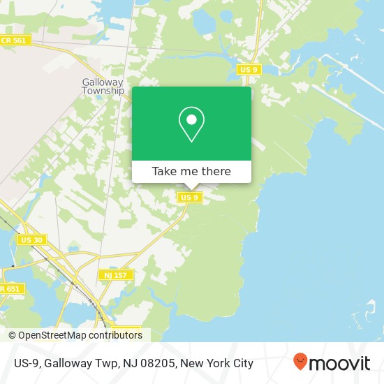 US-9, Galloway Twp, NJ 08205 map