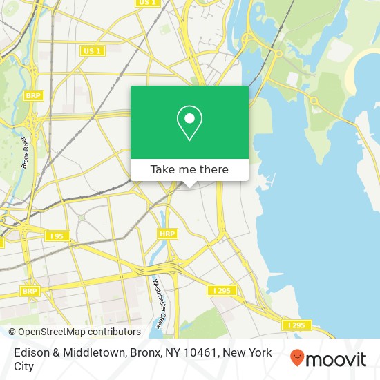 Edison & Middletown, Bronx, NY 10461 map