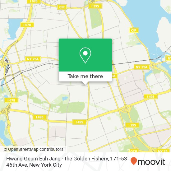 Mapa de Hwang Geum Euh Jang - the Golden Fishery, 171-53 46th Ave