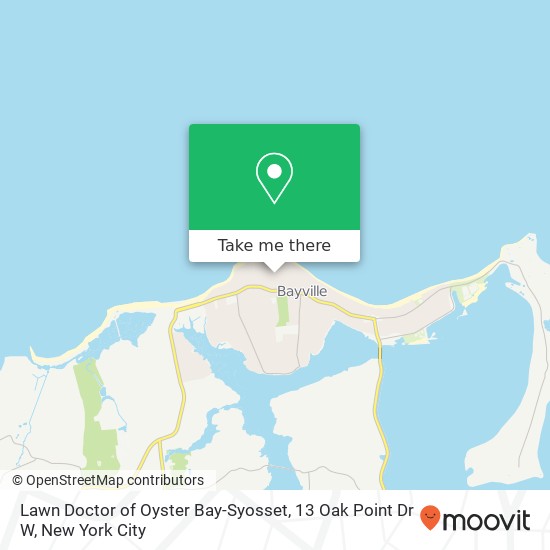 Mapa de Lawn Doctor of Oyster Bay-Syosset, 13 Oak Point Dr W