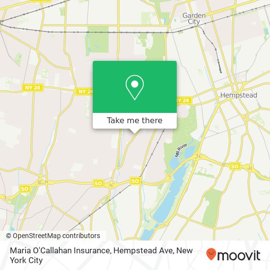 Mapa de Maria O'Callahan Insurance, Hempstead Ave