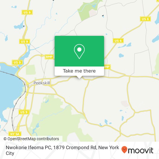 Nwokorie Ifeoma PC, 1879 Crompond Rd map