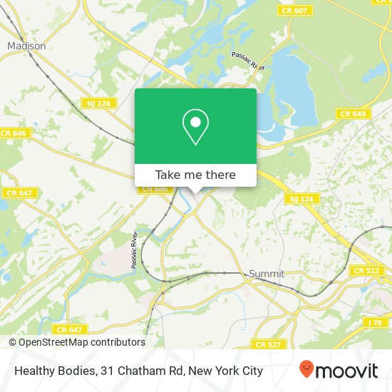 Healthy Bodies, 31 Chatham Rd map