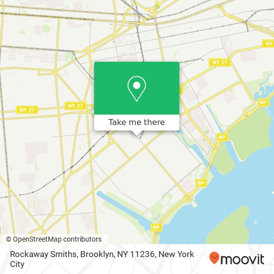 Mapa de Rockaway Smiths, Brooklyn, NY 11236