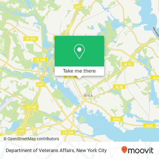 Department of Veterans Affairs map