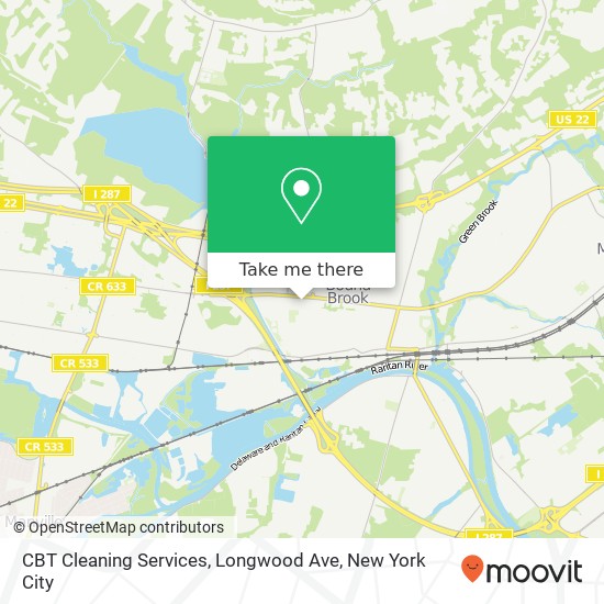 Mapa de CBT Cleaning Services, Longwood Ave