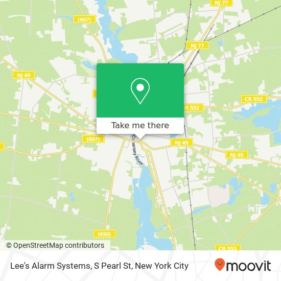 Lee's Alarm Systems, S Pearl St map