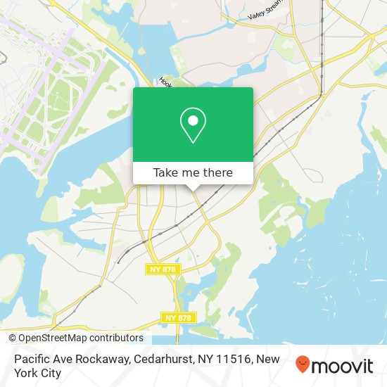 Pacific Ave Rockaway, Cedarhurst, NY 11516 map