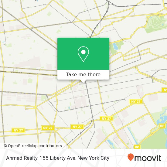 Ahmad Realty, 155 Liberty Ave map