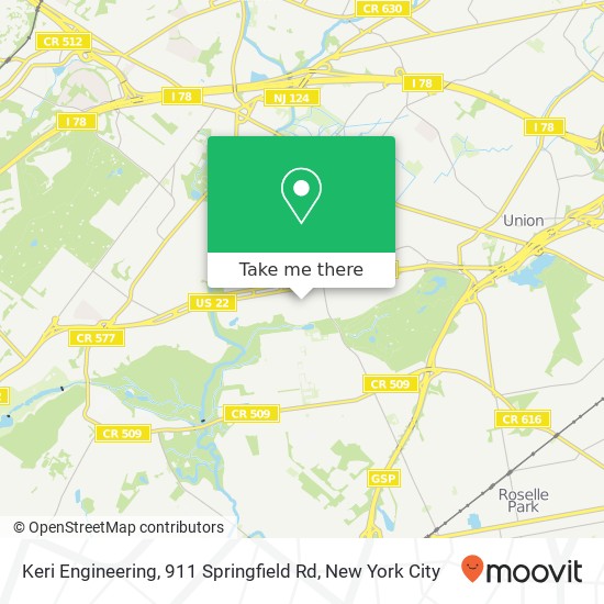 Mapa de Keri Engineering, 911 Springfield Rd