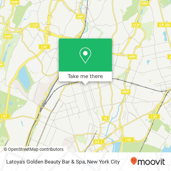 Mapa de Latoya's Golden Beauty Bar & Spa