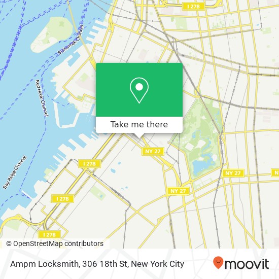 Mapa de Ampm Locksmith, 306 18th St