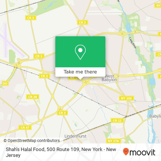 Mapa de Shah's Halal Food, 500 Route 109