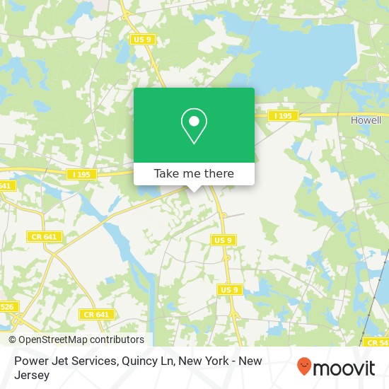 Mapa de Power Jet Services, Quincy Ln