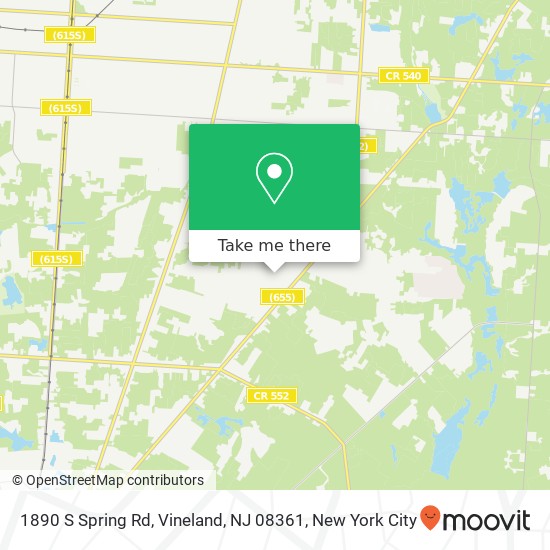 1890 S Spring Rd, Vineland, NJ 08361 map