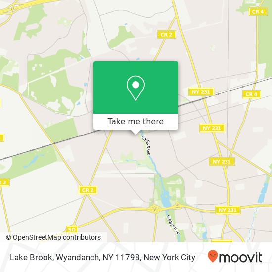 Mapa de Lake Brook, Wyandanch, NY 11798