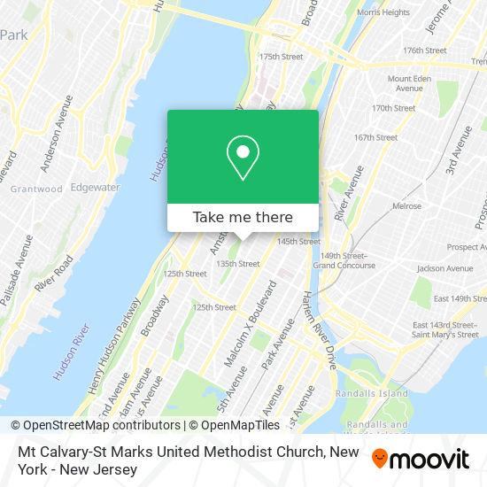 Mt Calvary-St Marks United Methodist Church map