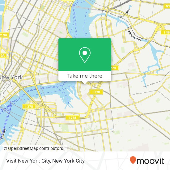 Visit New York City map