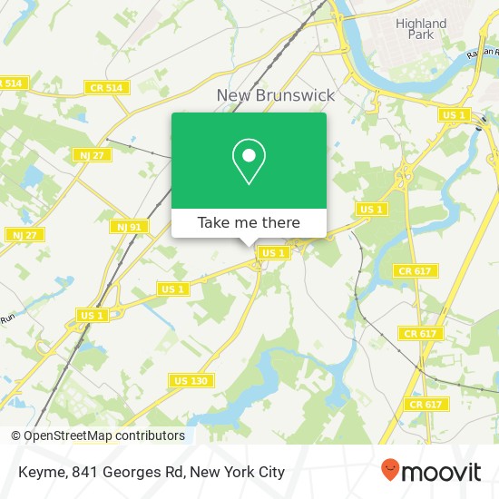Mapa de Keyme, 841 Georges Rd