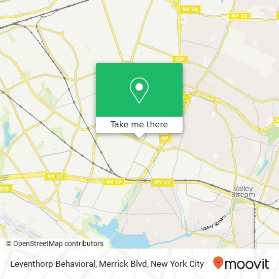 Mapa de Leventhorp Behavioral, Merrick Blvd