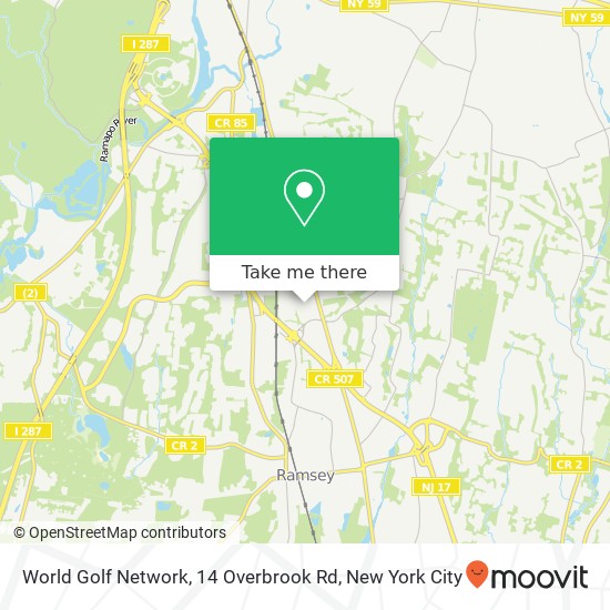 World Golf Network, 14 Overbrook Rd map