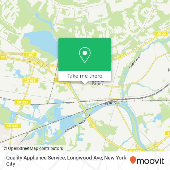 Mapa de Quality Appliance Service, Longwood Ave
