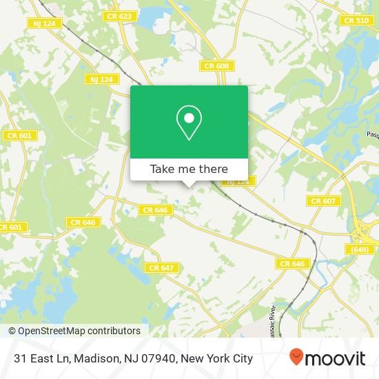 31 East Ln, Madison, NJ 07940 map