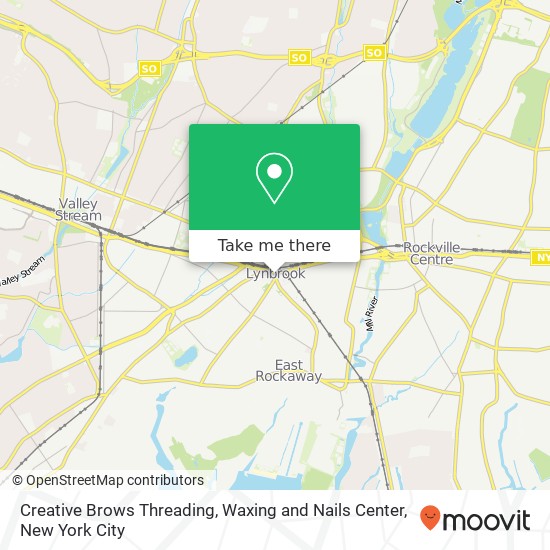 Creative Brows Threading, Waxing and Nails Center map