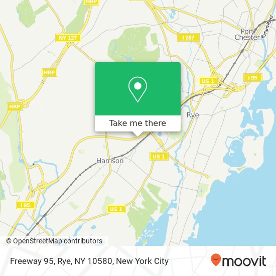 Mapa de Freeway 95, Rye, NY 10580