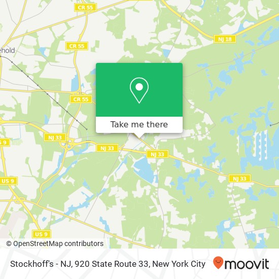 Mapa de Stockhoff's - NJ, 920 State Route 33