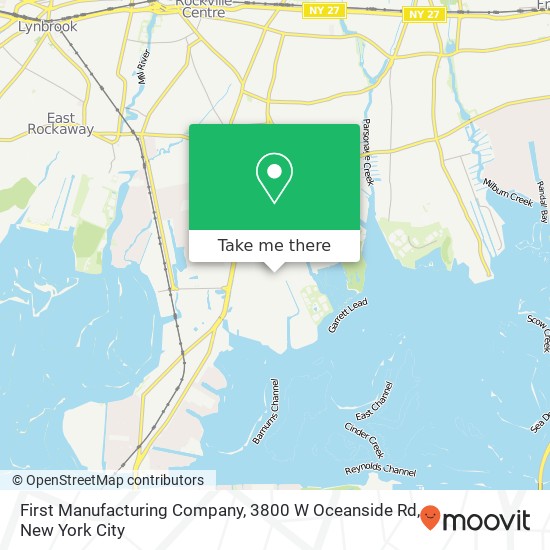 Mapa de First Manufacturing Company, 3800 W Oceanside Rd