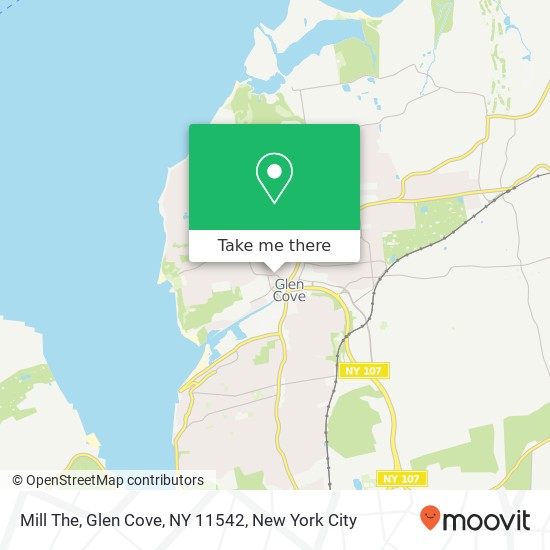Mapa de Mill The, Glen Cove, NY 11542