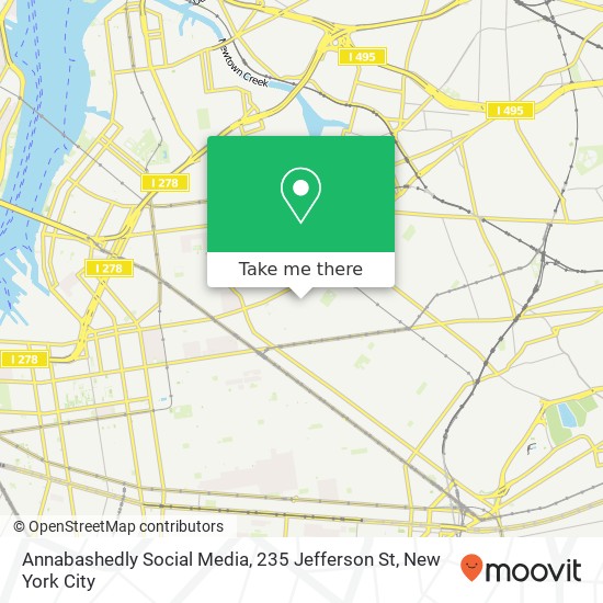 Annabashedly Social Media, 235 Jefferson St map