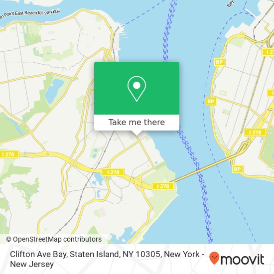 Clifton Ave Bay, Staten Island, NY 10305 map