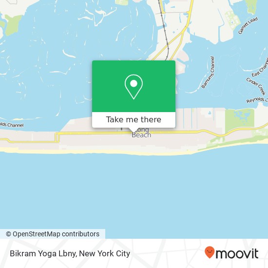 Bikram Yoga Lbny map