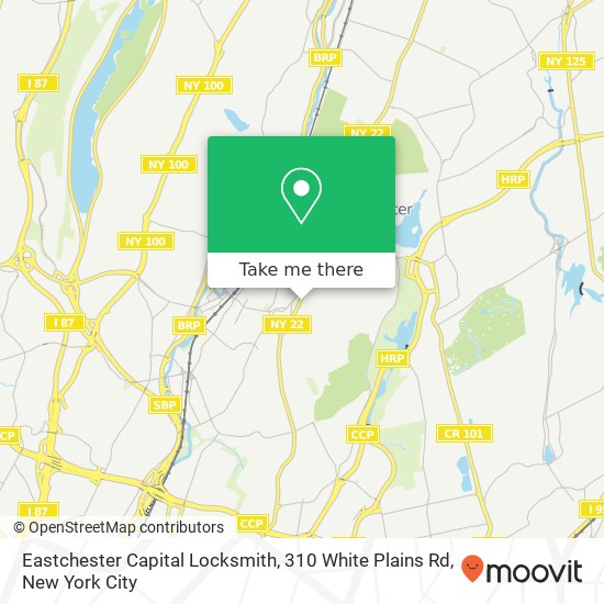 Mapa de Eastchester Capital Locksmith, 310 White Plains Rd