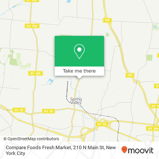 Mapa de Compare Foods Fresh Market, 210 N Main St