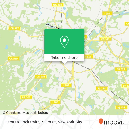 Mapa de Hamutal Locksmith, 7 Elm St