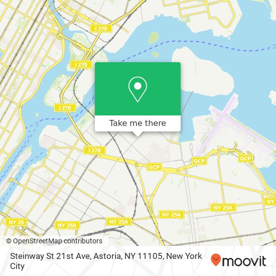 Steinway St 21st Ave, Astoria, NY 11105 map