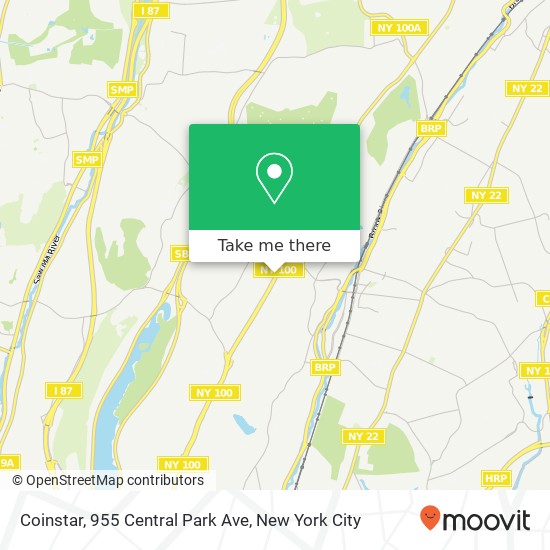 Mapa de Coinstar, 955 Central Park Ave