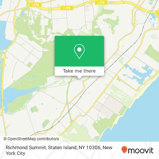 Mapa de Richmond Summit, Staten Island, NY 10306