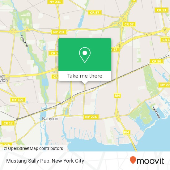 Mustang Sally Pub map