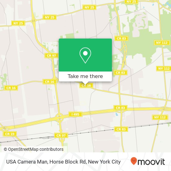 USA Camera Man, Horse Block Rd map